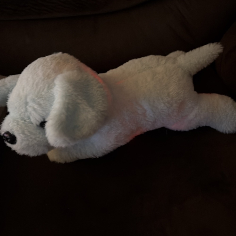 Glow Guards Glowing Dog Stuffed Animal Soft Plush Toy Light Up Multi Colors